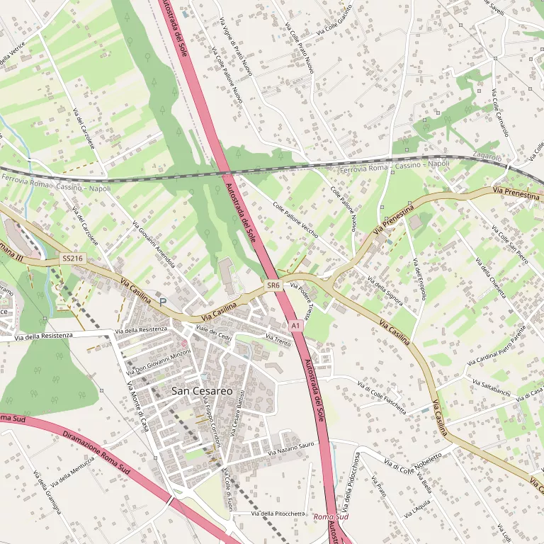 Mappa SAN CESAREO