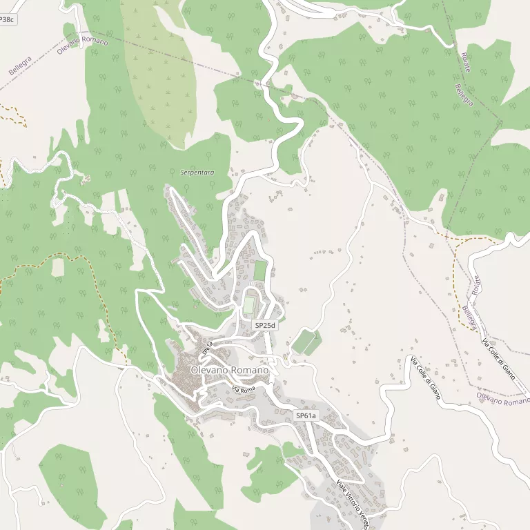 Mappa OLEVANO ROMANO