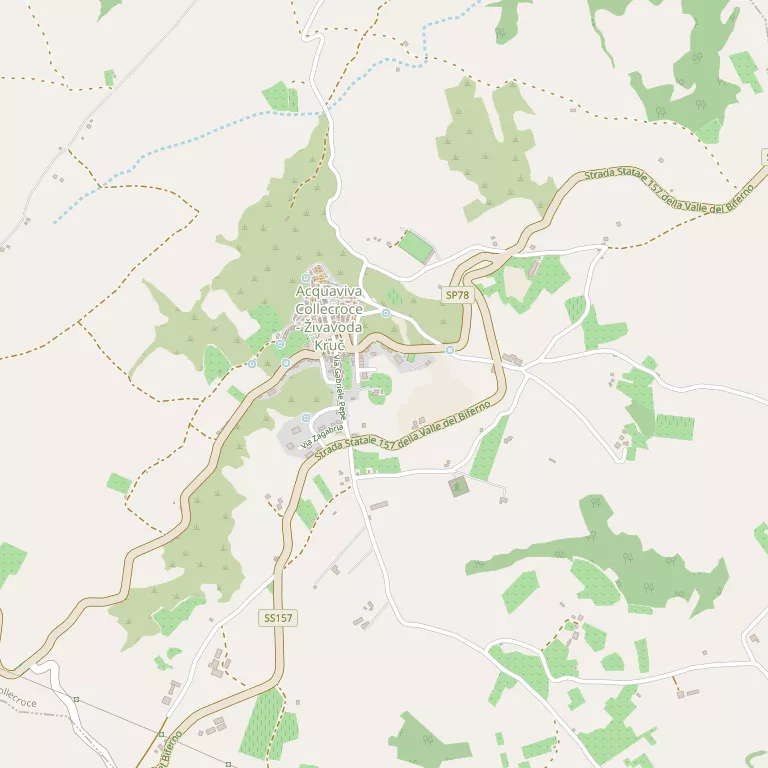 Mappa ACQUAVIVA COLLECROCE