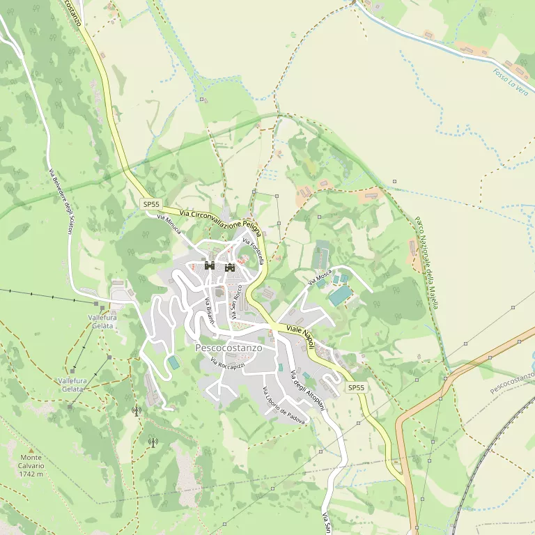 Mappa PESCOCOSTANZO