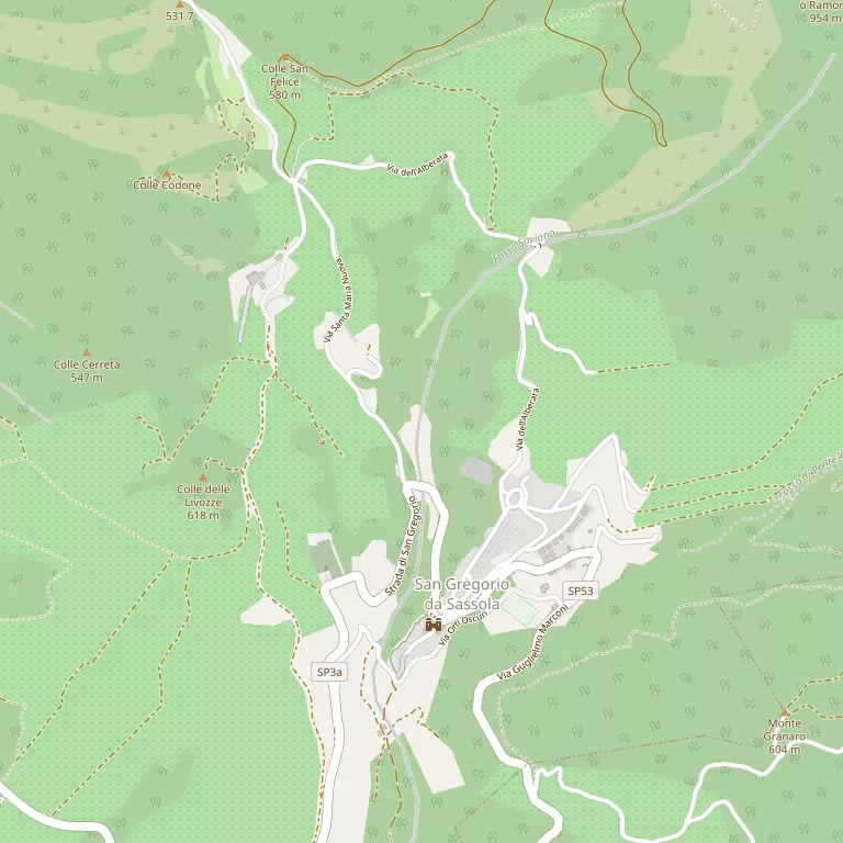 Mappa SAN GREGORIO DA SASSOLA