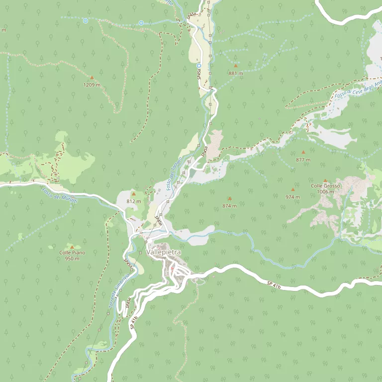 Mappa VALLEPIETRA