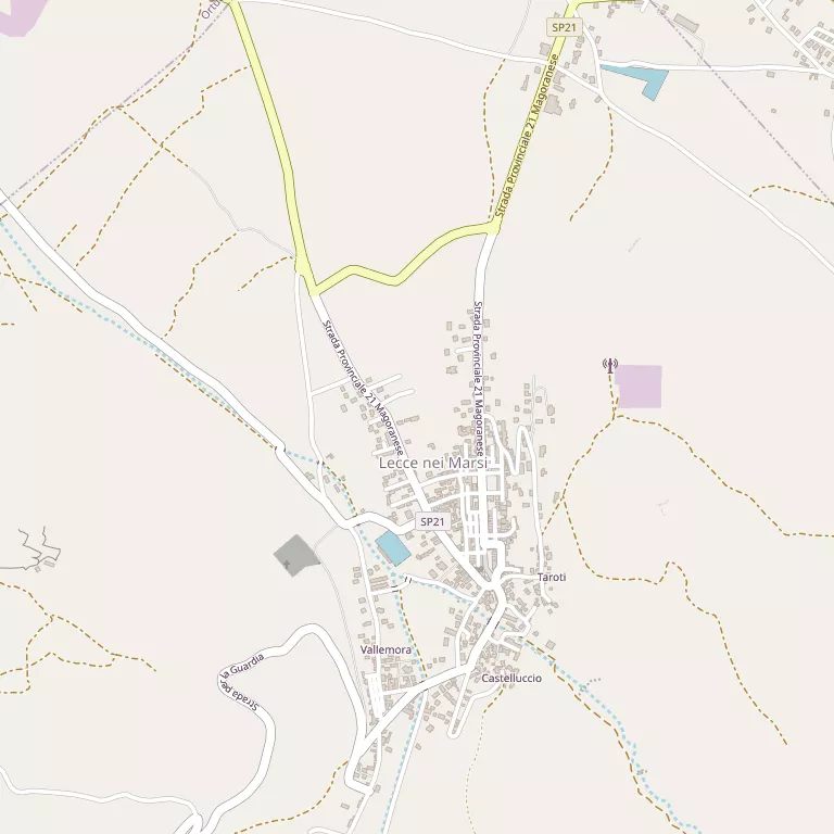 Mappa LECCE NEI MARSI