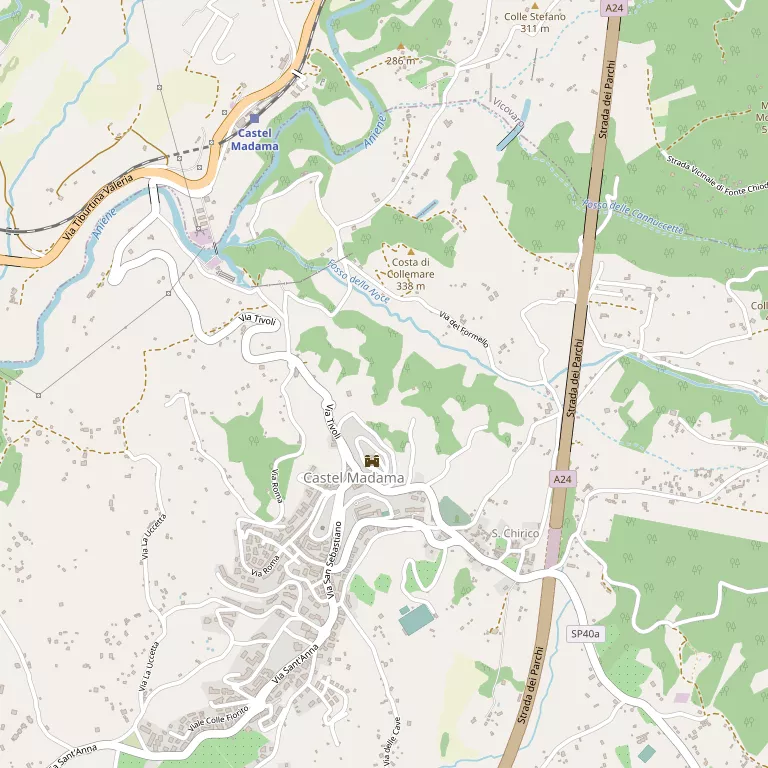 Mappa CASTEL MADAMA