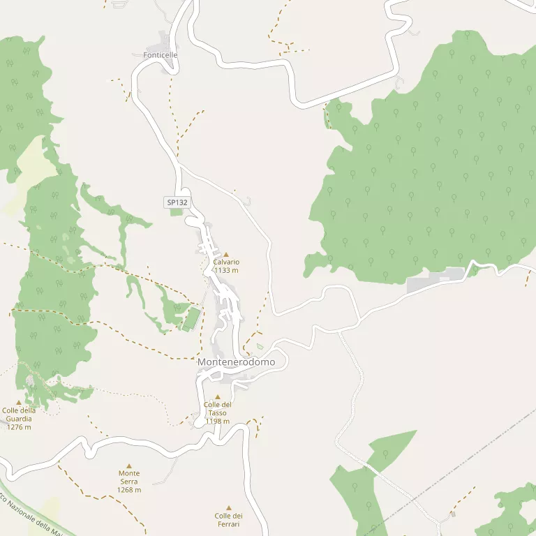 Mappa MONTENERODOMO