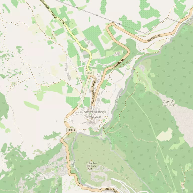 Mappa ANVERSA DEGLI ABRUZZI