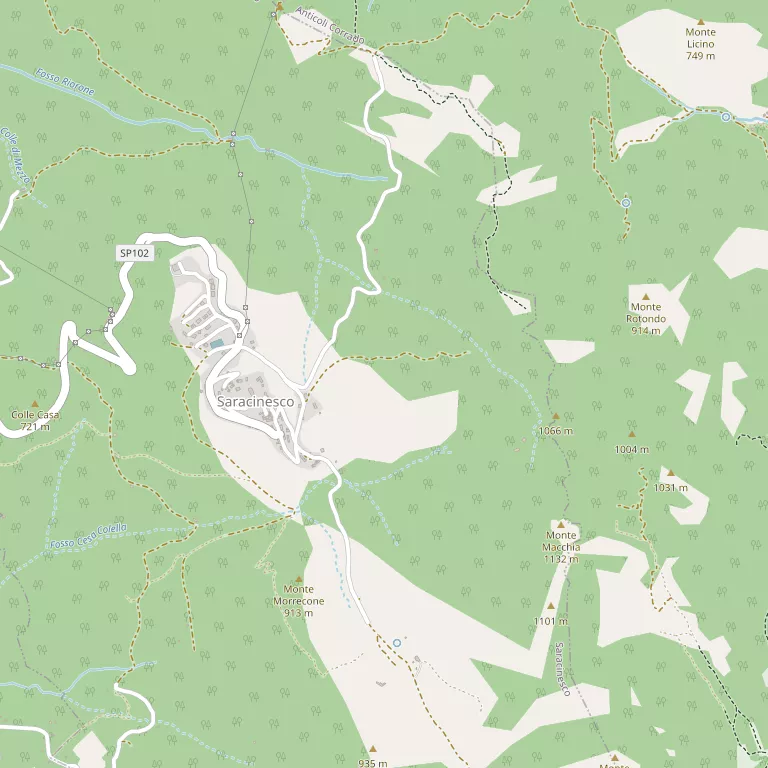 Mappa SARACINESCO