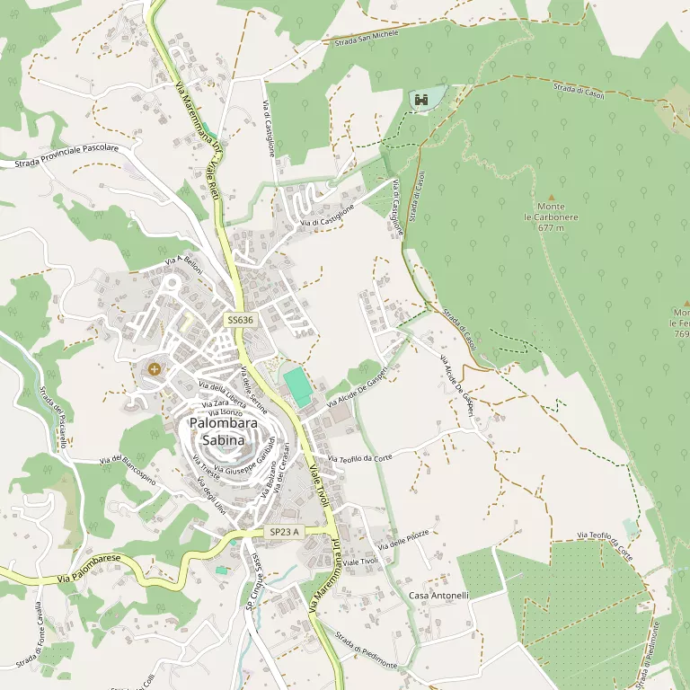 Mappa PALOMBARA SABINA