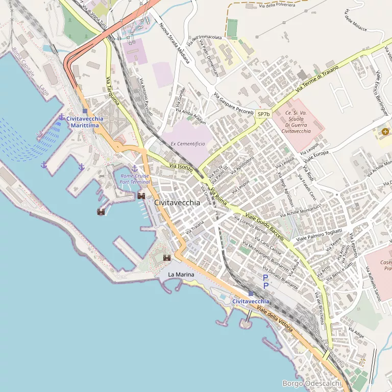 Mappa CIVITAVECCHIA