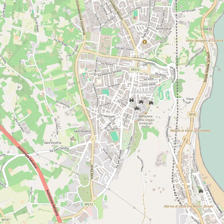 Mappa VASTO