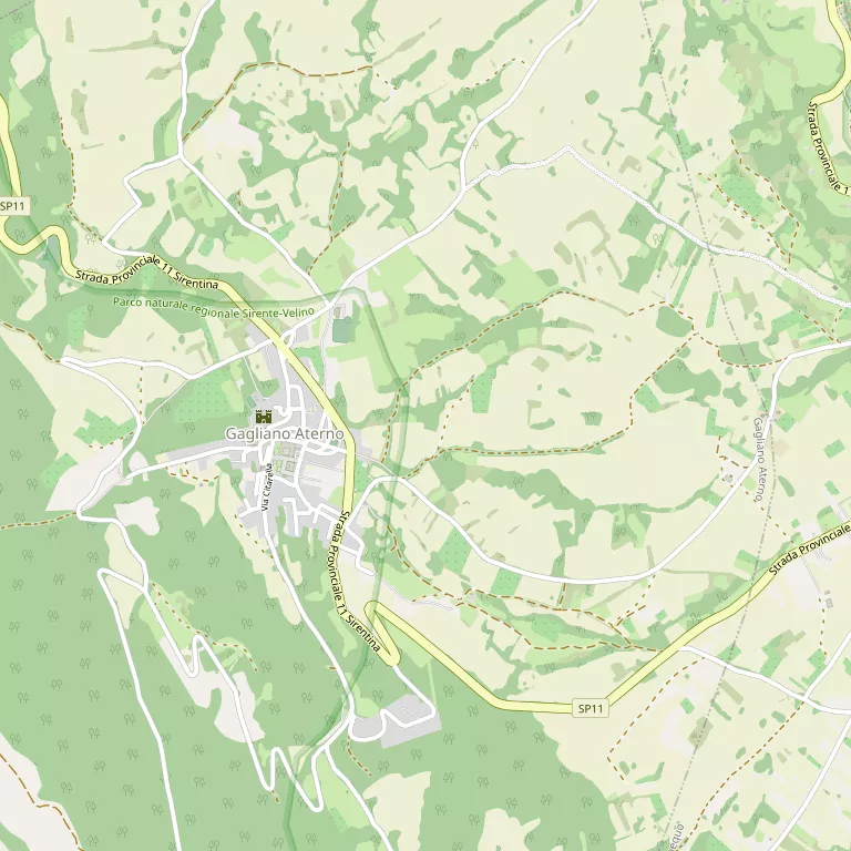 Mappa GAGLIANO ATERNO