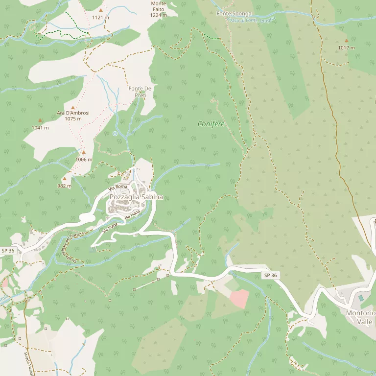 Mappa POZZAGLIA SABINA