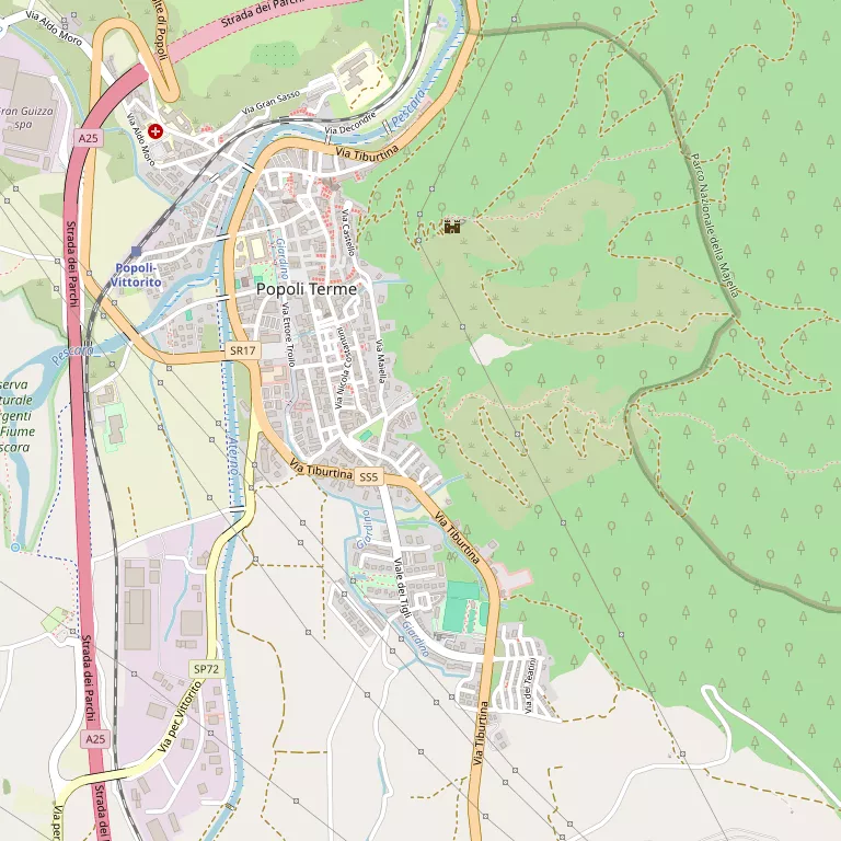 Mappa POPOLI TERME