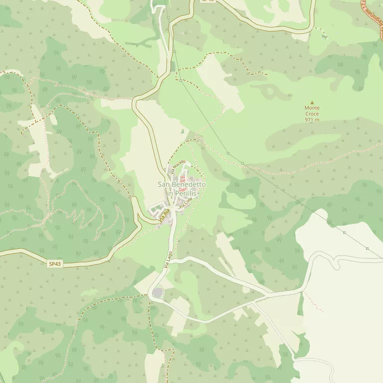 Mappa SAN BENEDETTO IN PERILLIS