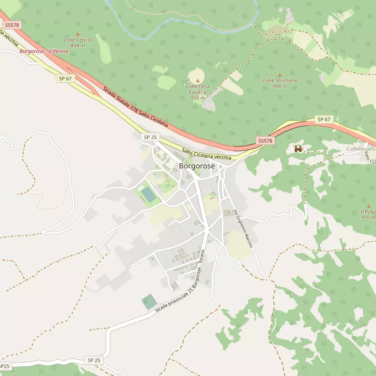 Mappa BORGOROSE
