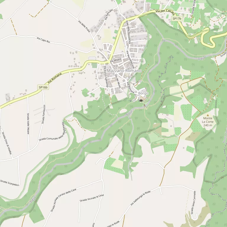 Mappa MAZZANO ROMANO