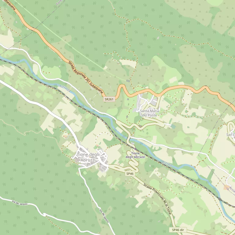 Mappa TIONE DEGLI ABRUZZI