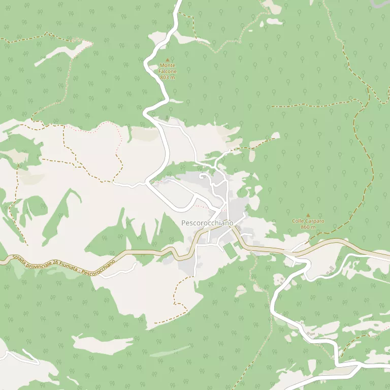 Mappa PESCOROCCHIANO