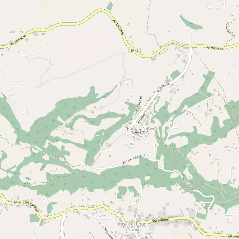 Mappa POGGIO NATIVO