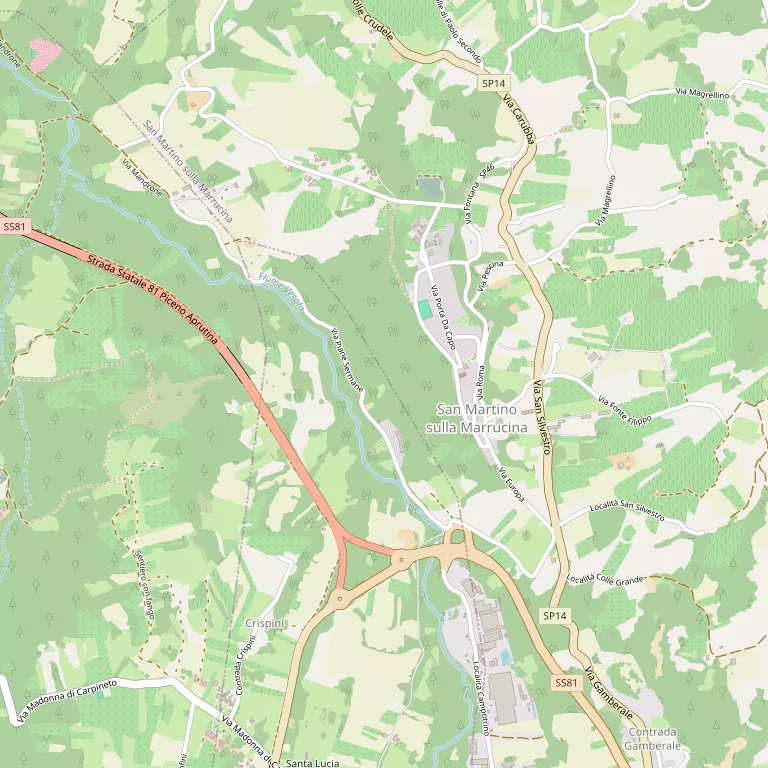 Mappa SAN MARTINO SULLA MARRUCINA