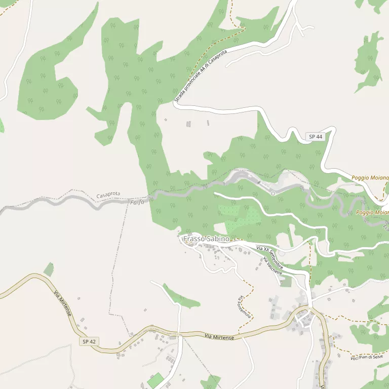 Mappa FRASSO SABINO