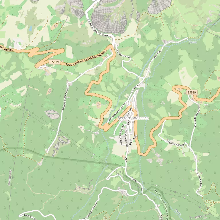Mappa SERRAMONACESCA