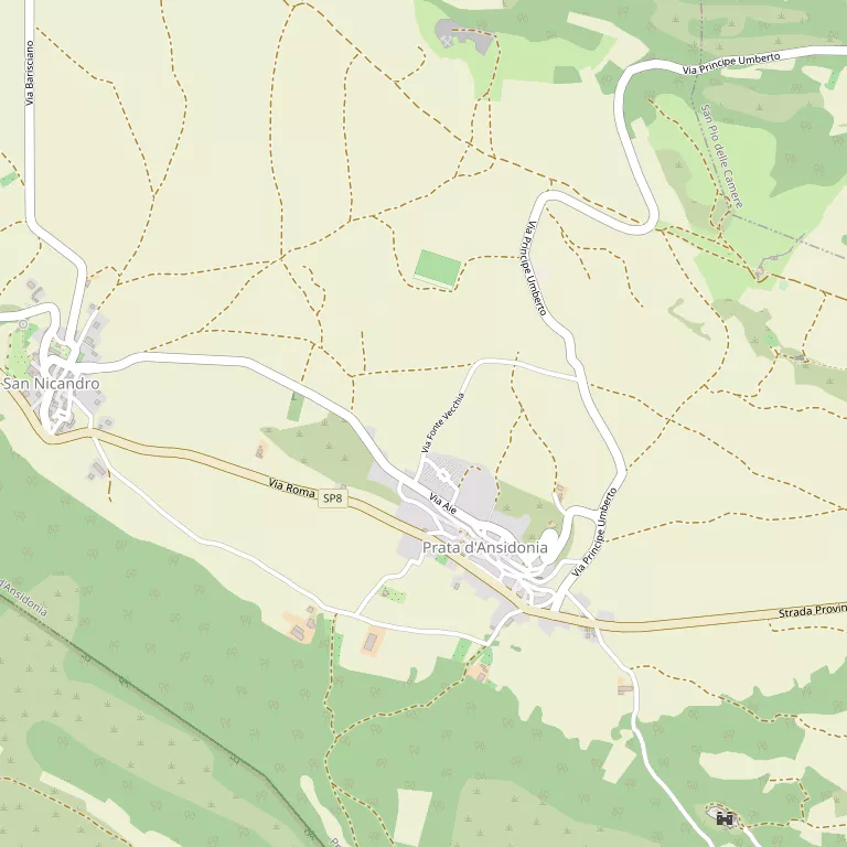 Mappa PRATA D'ANSIDONIA