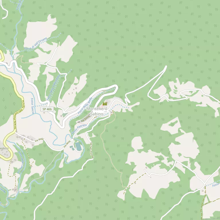 Mappa MONTENERO SABINO