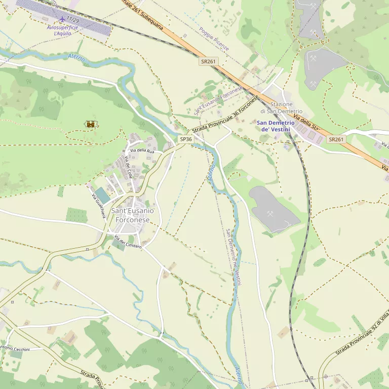 Mappa SANT'EUSANIO FORCONESE