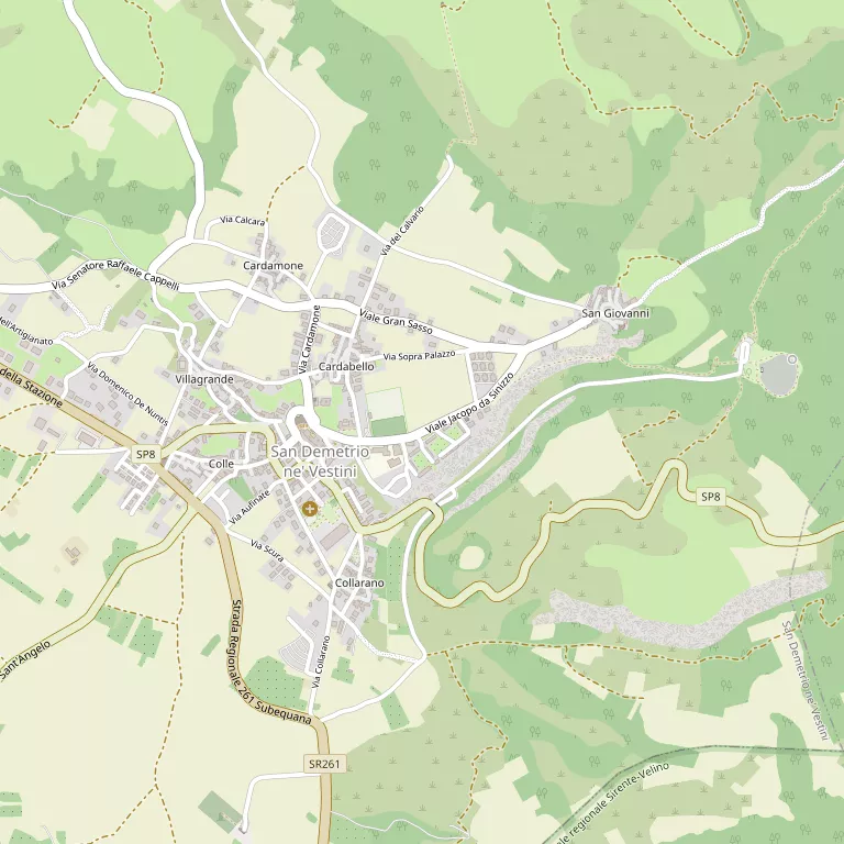 Mappa SAN DEMETRIO NE' VESTINI