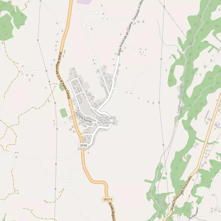 Mappa CANTALUPO IN SABINA