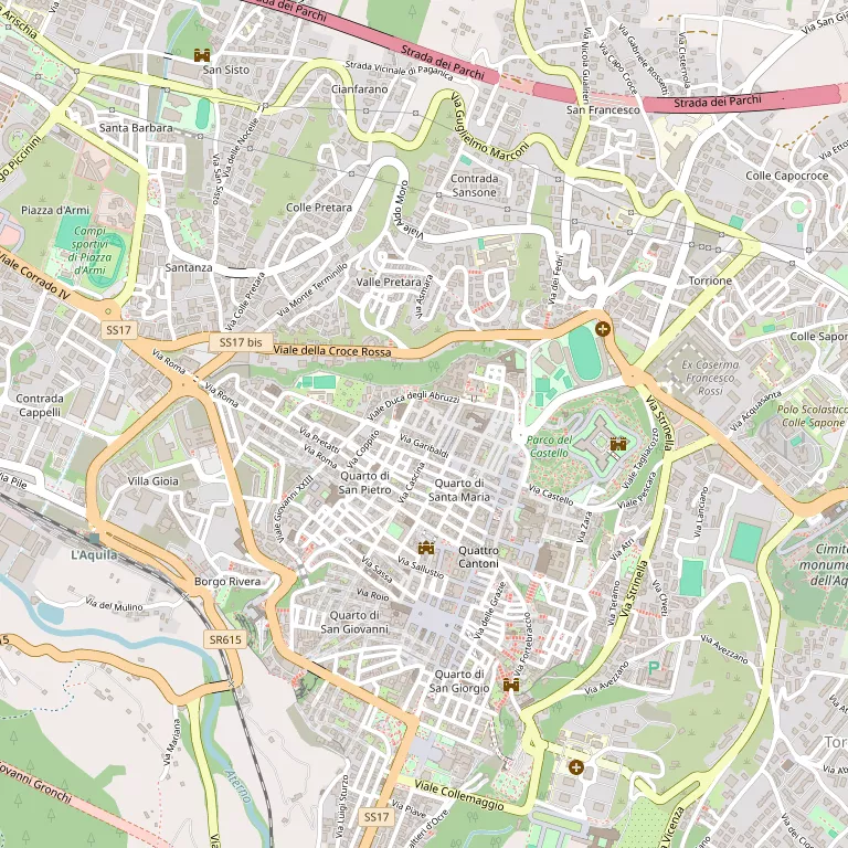 Mappa L'AQUILA