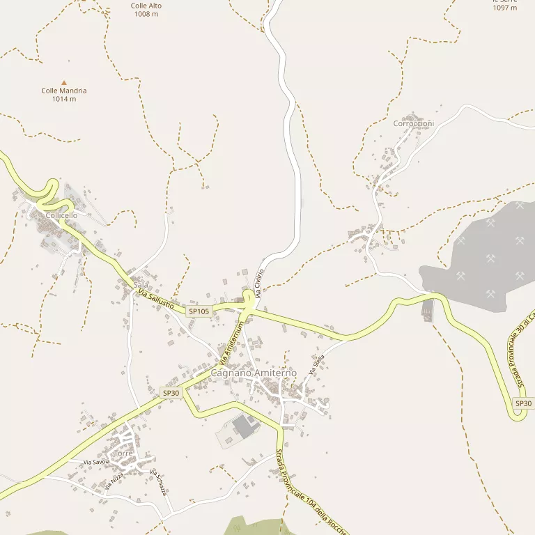 Mappa CAGNANO AMITERNO