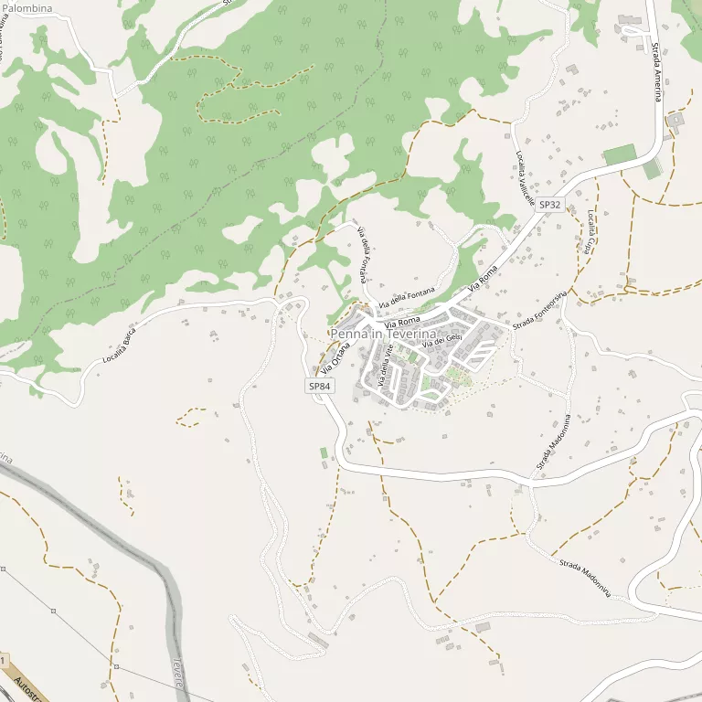 Mappa PENNA IN TEVERINA