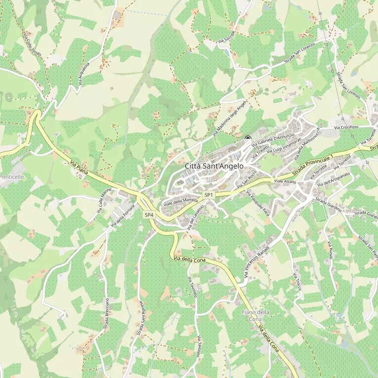 Mappa CITTA' SANT'ANGELO
