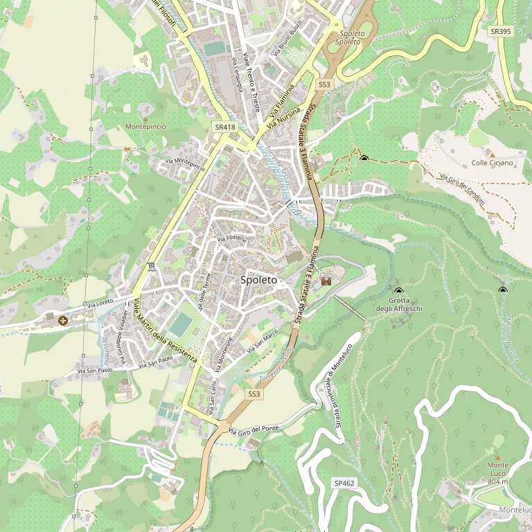 Mappa SPOLETO