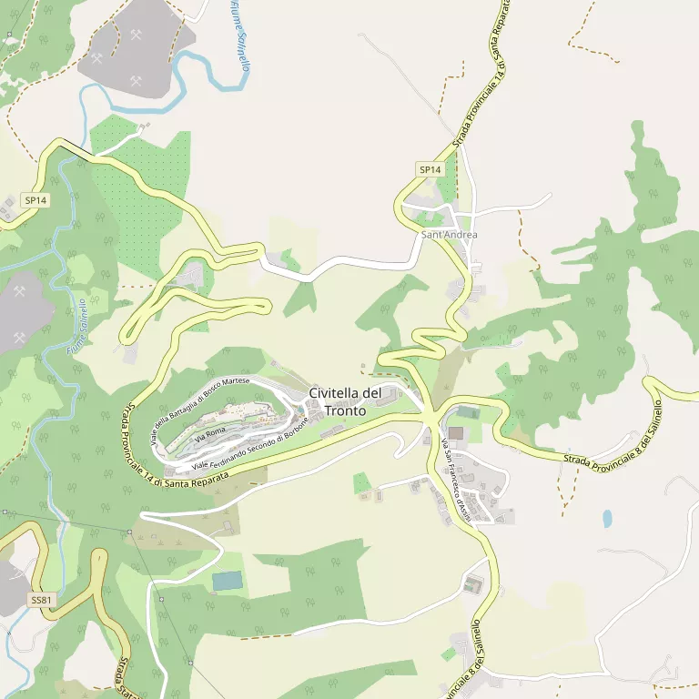 Mappa CIVITELLA DEL TRONTO