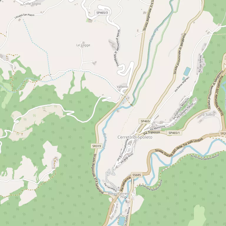 Mappa CERRETO DI SPOLETO
