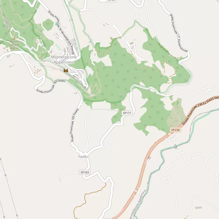 Mappa MONTEFALCONE APPENNINO