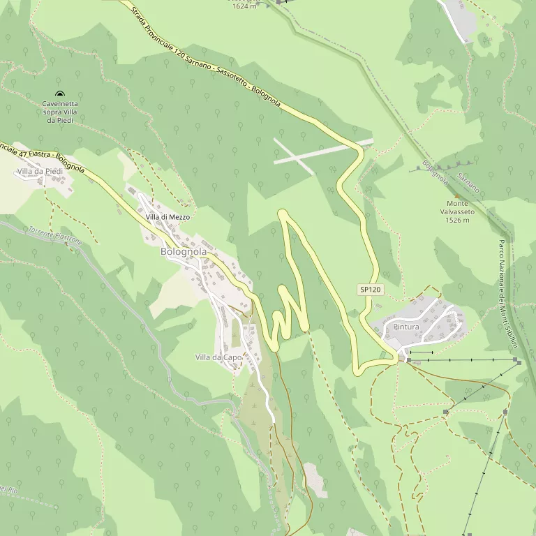 Mappa BOLOGNOLA
