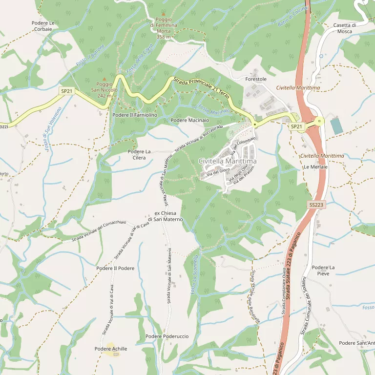 Mappa CIVITELLA PAGANICO