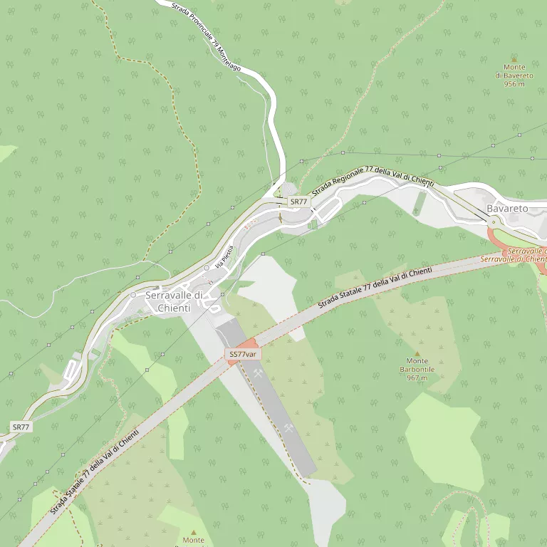 Mappa SERRAVALLE DI CHIENTI