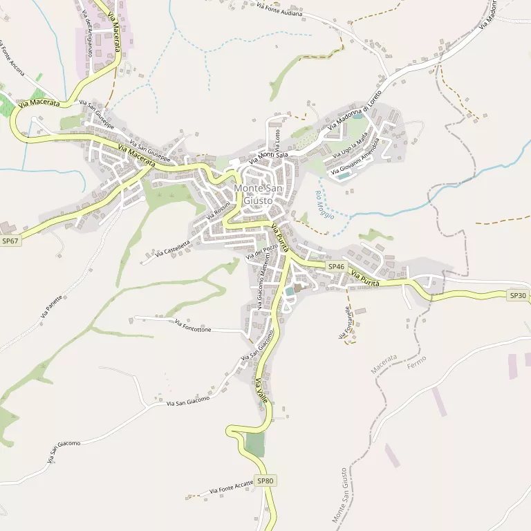 Mappa MONTE SAN GIUSTO