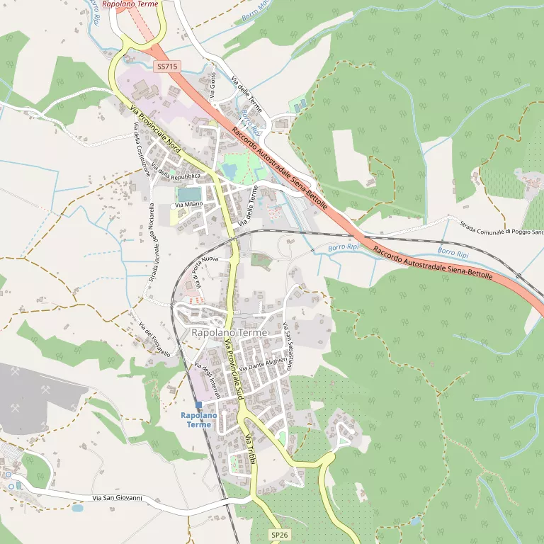 Mappa RAPOLANO TERME
