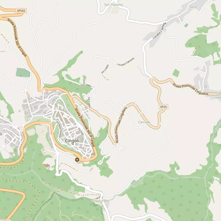 Mappa CINGOLI