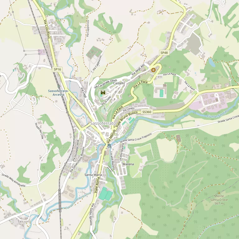 Mappa SASSOFERRATO