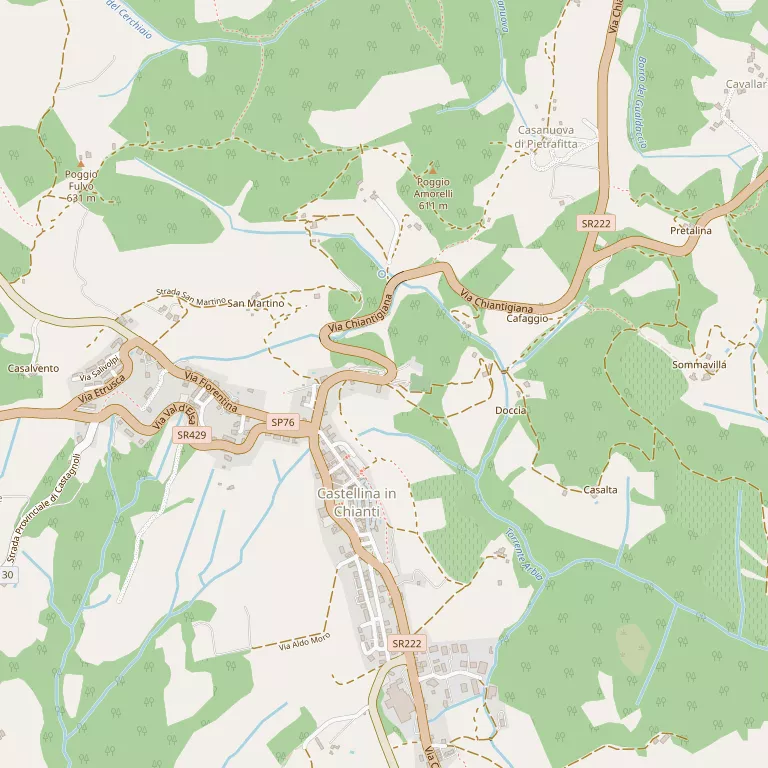 Mappa CASTELLINA IN CHIANTI