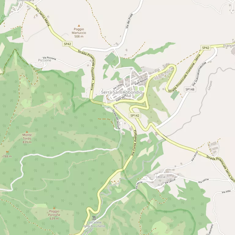 Mappa SERRA SANT'ABBONDIO