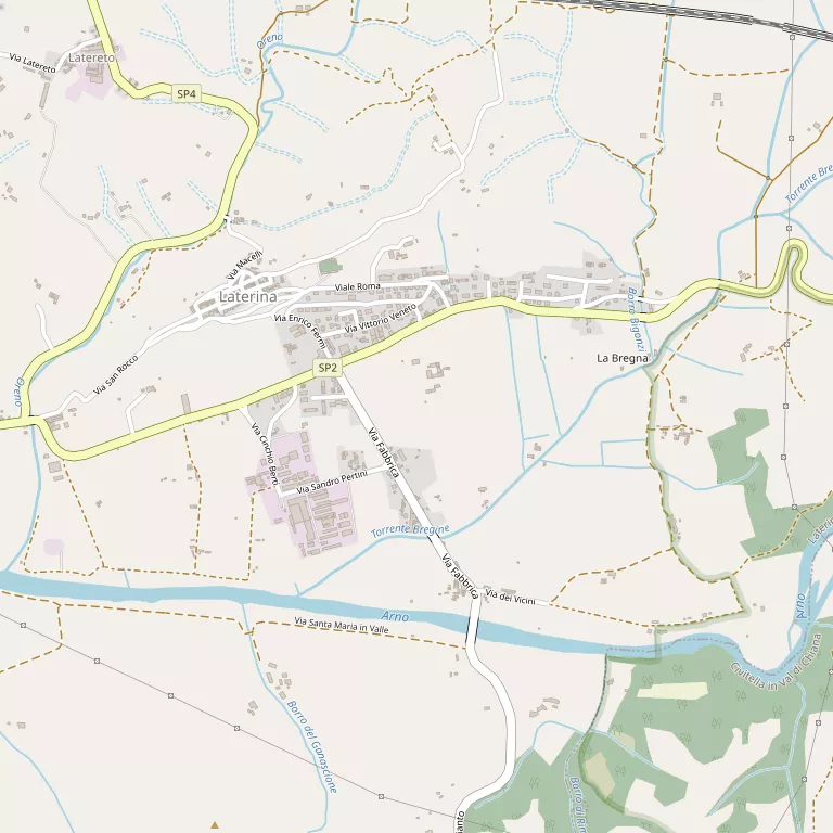 Mappa LATERINA PERGINE VALDARNO