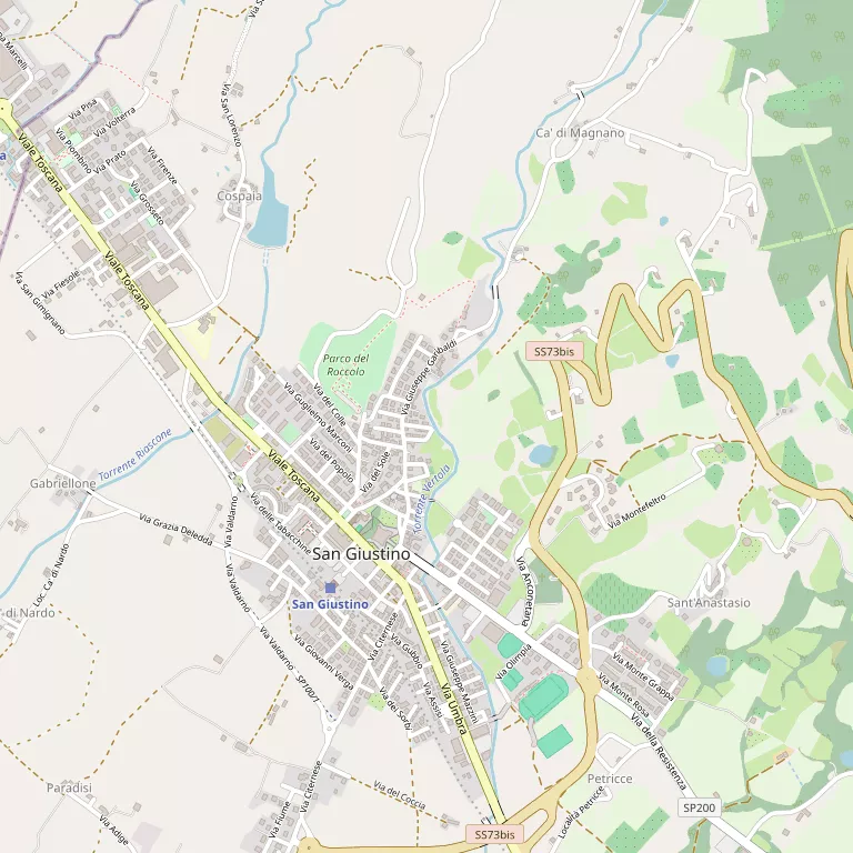 Mappa SAN GIUSTINO